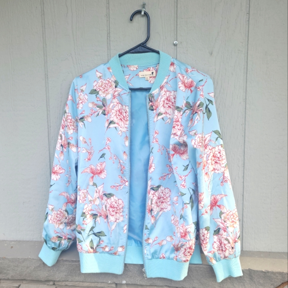 Mindy Mae's Market Floral Silky Jacket